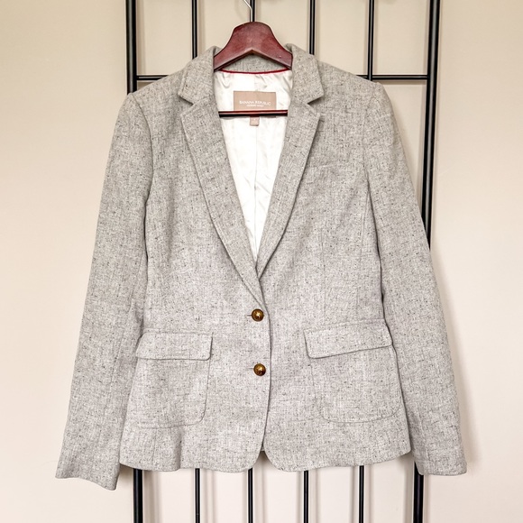 Banana Republic Jackets & Blazers - Banana Republic Gray Wool Jacket Blazer Sz 4